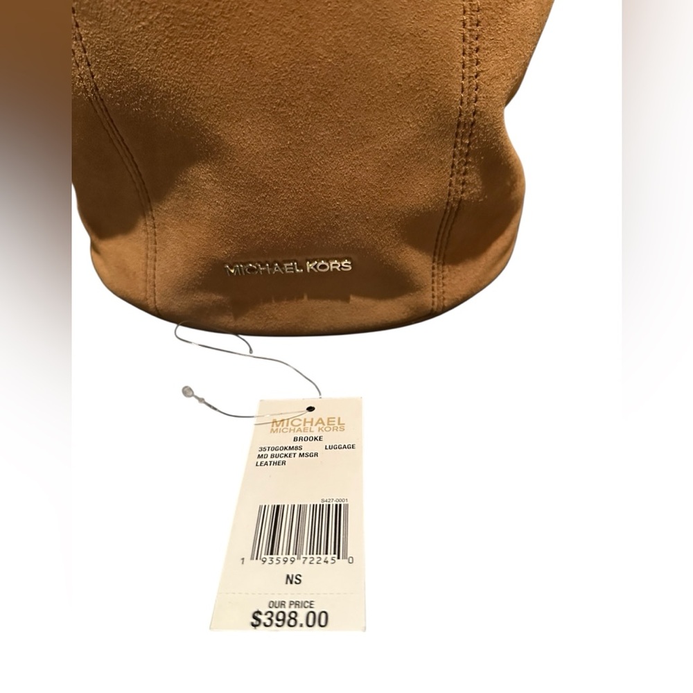 Michael Kors Euc Brooke Medium Suede Shoulder/Buc… - image 5